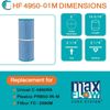 Hurricane 2 Pack HF4950-01M Elite Aseptic Pool Spa Filter Cartridge Replacement