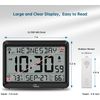 AtomicWith Indoor Outdoor Temperature, Self-setting Digital Wall