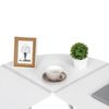 L-Shaped Reversible White 58" Gaming Desk Corner Desk Computer Desk Laptop Table