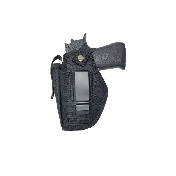 Vacod Universal Gun Holster with Mag Pouch for Concealed Carry Inside or Outside The Waistband Pistols Holsters for Right and Left Hand Draw Holster for Men/Women Black