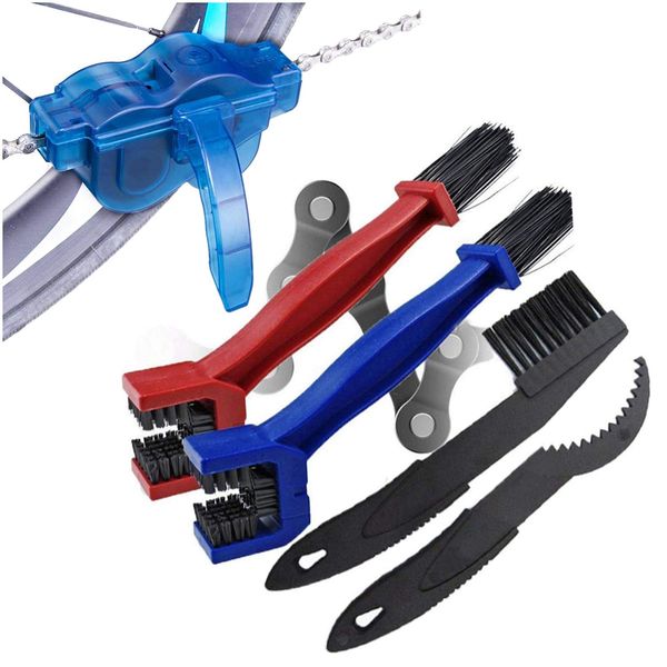 Hordlend zxccs-05 Chain Brush, Set of 5, Bicycle, Motorcycle, Chain Cleaner, Bicycle Chain Cleaner, Tool, Rotary Brush, Three-Sided Chain Brush, Chain Cleaning,