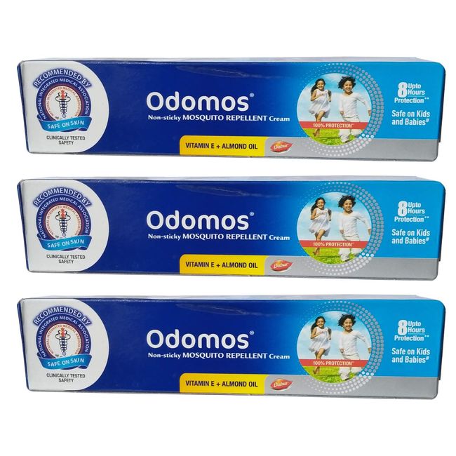 Dabur 3 Advanced Odomos Mosquito Repellent Cream 50G X 3 = 150G