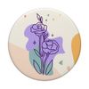 Abstract Line Art Boho Tulip Flower Minimalist PopSockets with Interchangeable PopGrip