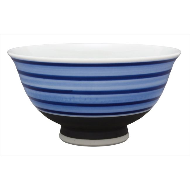 西富 Ceramic Rice Bowl Blue 12.8 cm Wu Hasami 須巻 Line