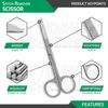 3 Pcs Stitch Scissors 3.5", 4.5", 5.5" Surgical Veterinary Instrument German Gr