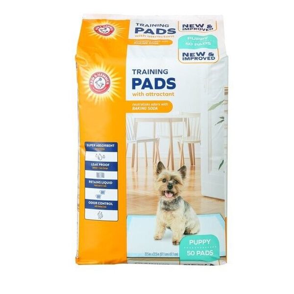 Arm & Hammer for Dogs Puppy Training Pads with Attractant, Leak-Proof,...