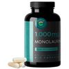Monolaurin 1000mg Capsules — Made with Pure Glycerol and Lauric Acid from Raw Coconut — Natural Vegan Capsules That are Non-GMO and Soy Free — 240 Capsules