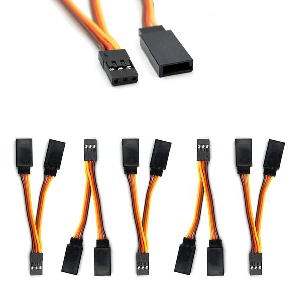 5 Pcs JR/Spektrum/Hitec/Futaba Style Servo Y Harness Leads Splitter Cable For RC Models Airplane 7cm