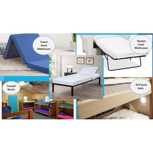 Gilbins Cot Size 30" x 75"x8 Sheet Set 4 Piece Fitted Flat 2 Pillowcases, Made of Cotton, Perfect for Camp Bunk Beds/RVs/Guest Beds Grey