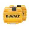 DEWALT Bulk Tough Case (Small), 2 Piece Organizer, Tool Box, Storage Case, Tool Box, Transparent Lid, Removable Tray, Stacking Storage, Screws, Bits, Small Items