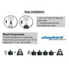 Shepherd Hardware 8485E Wonder Self-Leveling Table Glides-Black, 16-Pack, 16 Count