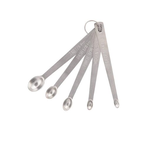 YIUIRUOI 5Pcs Mini Stainless Steel Measuring Spoons and Cups Set for Spice Jars