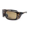 Generic The Tempe Bifocal Sun Reader Sport & Wrap-Around Safety Reading Sunglasses, ANSI Z87.1, + 2.00 Tortoise with Amber Lens