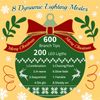 2 PCS Lighted Santa Hat Style Christmas Tree Set 4ft Artificial Tree with Lights
