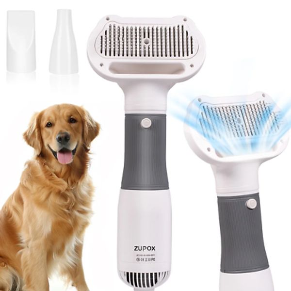 Dog Hair Dryer, 2 in 1 Dog Brush, Pet Grooming Dryer for Small Dog and Cat, Cat