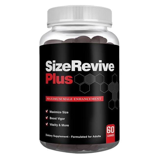 Size Revive Plus Gummies for Men, SizeRevive Plus Performance Supplement 60ct