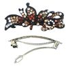Butterfly Barrette with Black Trim U86750-0082topaz