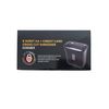 6 Sheet Cross-Cut Shredder with Waste Bin, Black (Black)