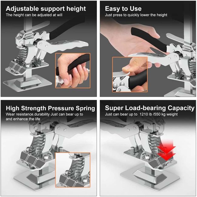 New Hand Lifting Tool Labor-Saving Jack Adjuster Elevator Tool for Tile  Moving Door Panel Drywall Lifting Cabinet Board Lifter - AliExpress