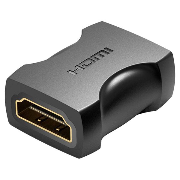 VENTION HDMI Converter Adapter, HDMI Female to Female Coupler, Extend up to 66.8 ft (20 m), Female Adapter to Coupler Adapter for Narrow Places (1 HDMI Adapter/AIRB0)