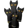 P.Golf Black Cat Head Cover (Single Item)