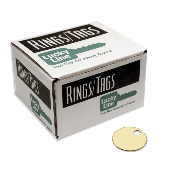 Tag, Brass 1-1/8" 100/Box