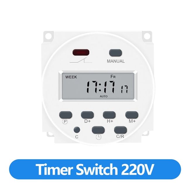 Programmable Microcomputer time controller DC12V/24V AC110V/220V Digital  Timer Delay Switch Control Module On/Off Switch - AliExpress