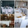 Covering All Occasions Tablecloth, 7, Polyester, Round - 90" - Black - 1pc