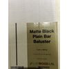 Matte Black Plain Bar Baluster