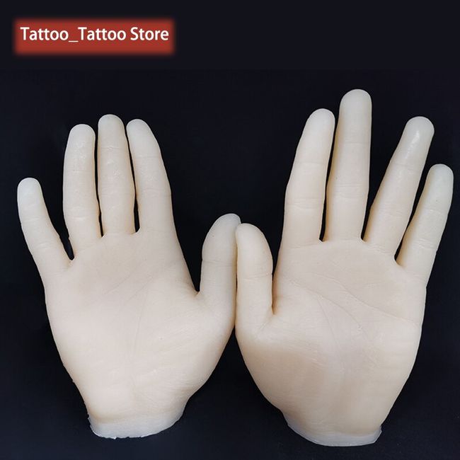 Tattoo Skin Practice Silicone Fake Tattoo Hand Practice Skin Dummy Soft  Practice Hand Tattoo for Tattoo Artists and Beginners