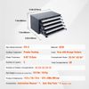 Drill Bit Dispenser Organizer Cabinet Five-Drawer for 33/64" to 63/64"