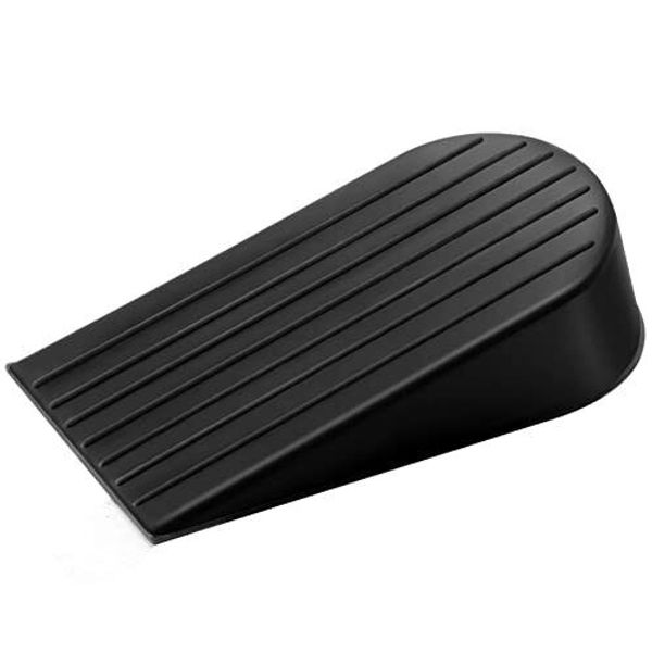 Crosize Black Extra Large Door Stopper, High 1.9 hes Big Door Stop for Floor