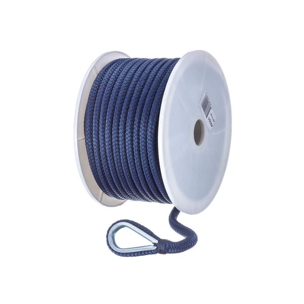 Seachoice Boat Anchor Rope, Double-Braid, Nylon, Achor Line, 3/8 in. X 100 Ft., Navy