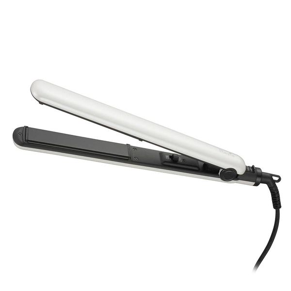 Ohm Electric Hair Straightening Iron (Ceramic Coating, With Opening and Closing Lock, 28W / Cord Length: 5.9 ft (1.8 m) / White)