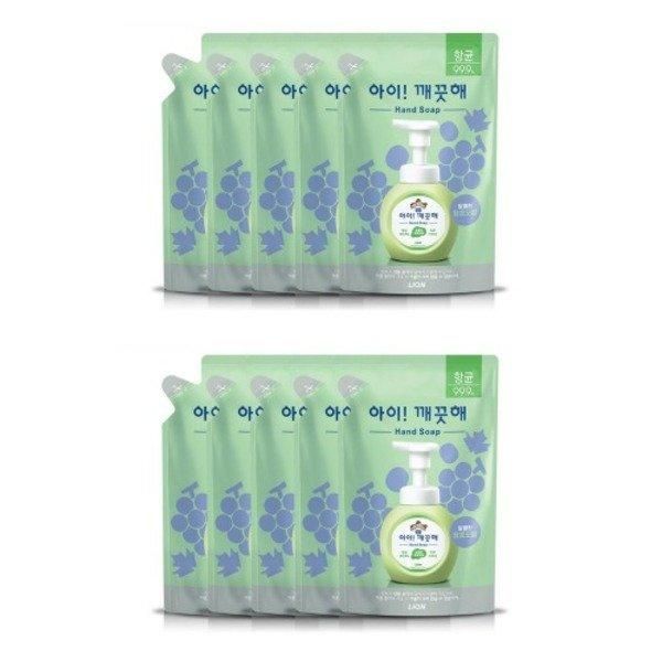 [Other] I-Keokkeun Hae Hand Wash Green Grape Scent 450ml Refill x 10 Foam Hand Soap Foaming Hand Sanitizer Hygiene Products