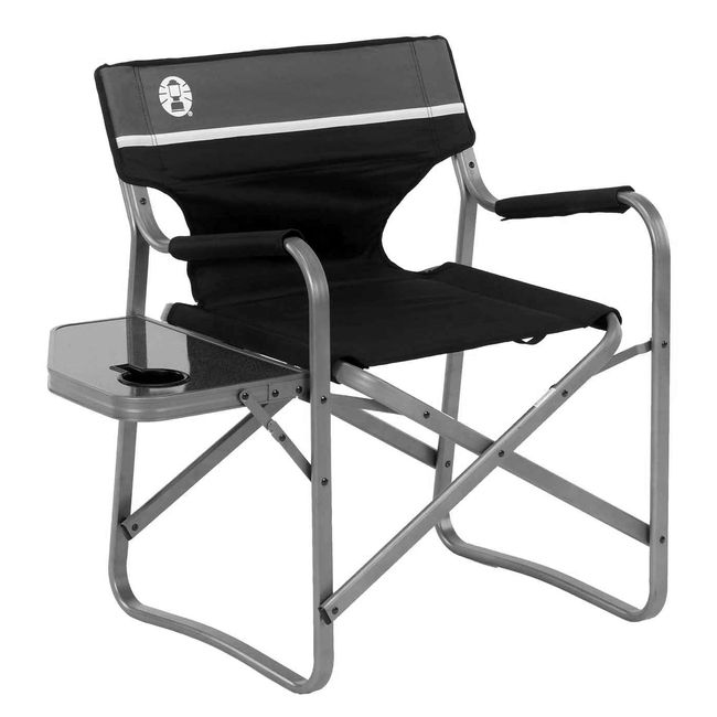 Coleman Camp Chair with Side Table | Folding Beach Chair | Portable Deck Chair for Tailgating, Camping & Outdoors