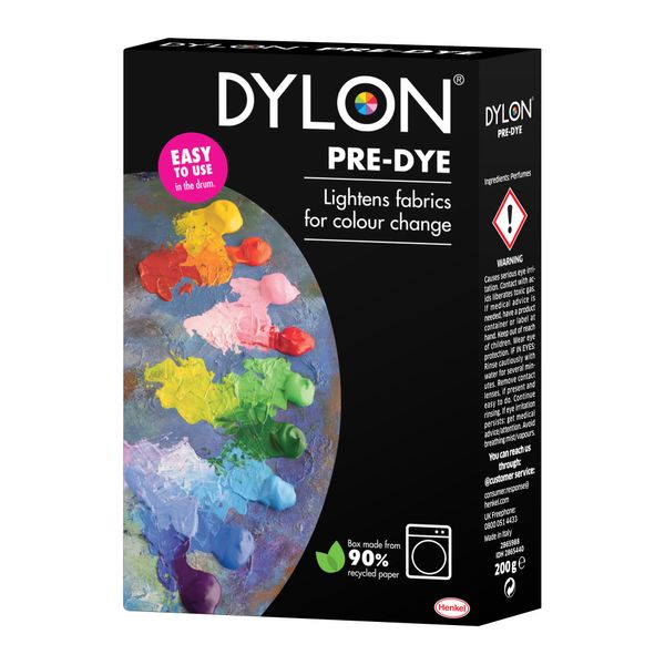 Dylon Pre Dye, use Before Fabric Dye to Lighten Clothes, 200g