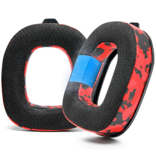 WC Freeze A50 - Cooling Gel Replacement Earpads for Astro A50 Gen 4, Gen 5 and A50X Only, Made by Wicked Cushions, Improved Durability, Thickness and Sound Isolation | Red Camo