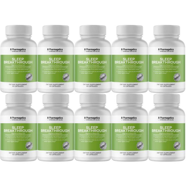 Sleep Breakthrough Natural Sleep Support - 10 Month Supply, 10 PACK