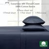 100% Cotton Twin Sheets Set, 400 Thread Count Sateen Bedding for Dorm Rooms & Ad