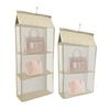 Multi-Layer Hanging Handbag Organizer for closet, 2 Pack Hanging Purse Organizer