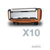 Dorco Pace 6 - Six Blade Razor Blade System - Value Pack (10 Pack + 1 Handle)