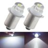 SPORTARC 2pcs 4.5V 0.5W 6000K White LED P13.5S Replacement Bulb for Flashlight Torch