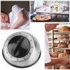 GOTOTOP Kitchen Timer, 60-Minute Mechanical Wind-Up Timer, Stainless Steel, Silver