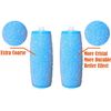 Hsthe Sea 10 Pack Extra Coarse Mineral Replacement Rollers Smooth Pedi Replacement Roller Head Refills for Smooth Callus Remover Refill Rollers, Black