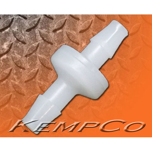 1/4" Hose-barb Inline Check Valve Kynar Viton Ozone UV Resist Pool Spa