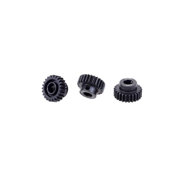 DollaTek 3PCS M0.6 17T-28T Metal Pinion Motor Gear for 5mm Shaft 1/8 RC Car Engine Spare Parts - 23T 24T 25T Gear