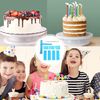 Cake Scraper Set, 9PCS Cake Edge Smoother Stripes Scraper, Adjustable Height Icing Smoother Scraper for Baking Enthusiasts Beginners Professionals(Blue)