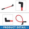 A ABSOPRO Spark Plug Wire for Harley Davidson Rubber Red (Set of 2)
