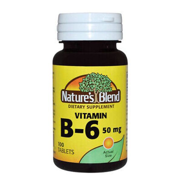 Vitamin B6 50 mg 100 Tabs By Nature's Blend